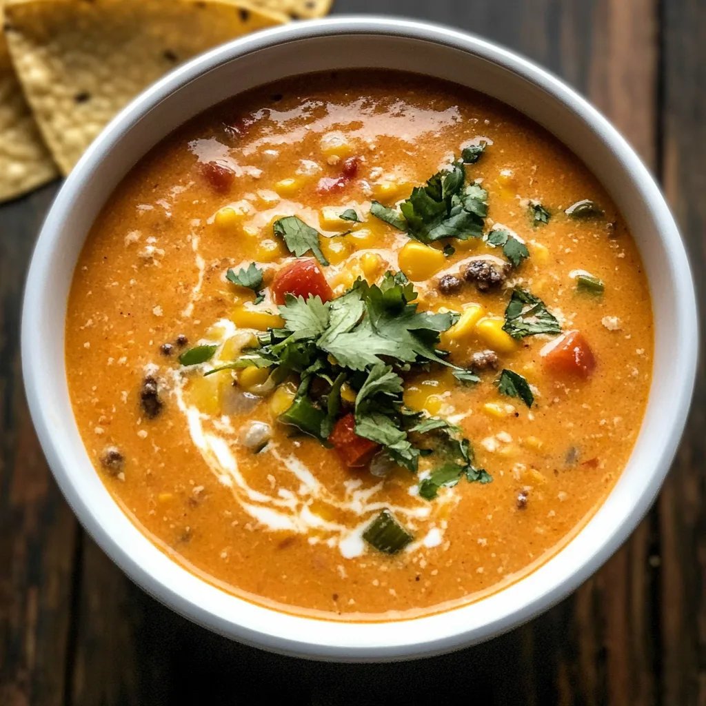 Slow Cooker Nacho Soup