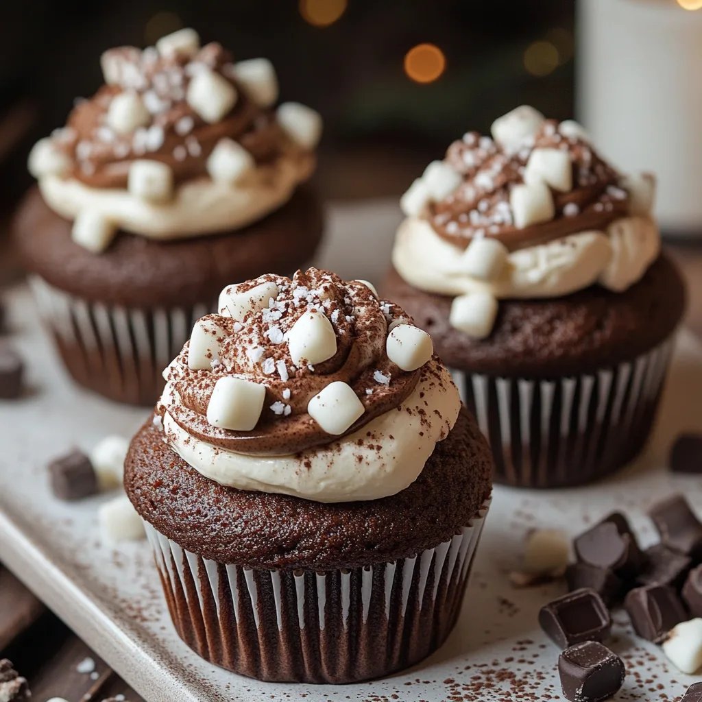 Hot Chocolate Cupcakes