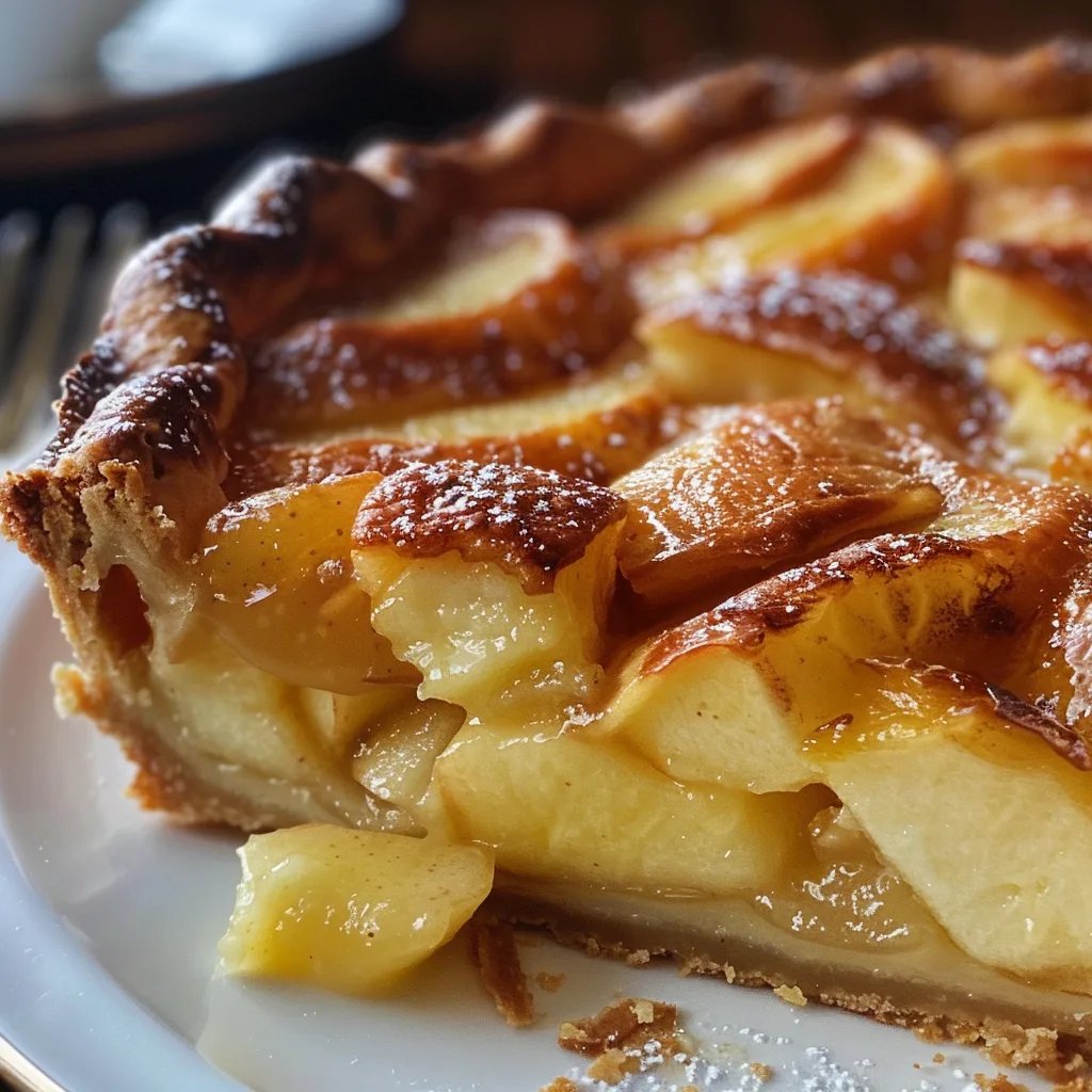 Apple Custard Impossible Pie