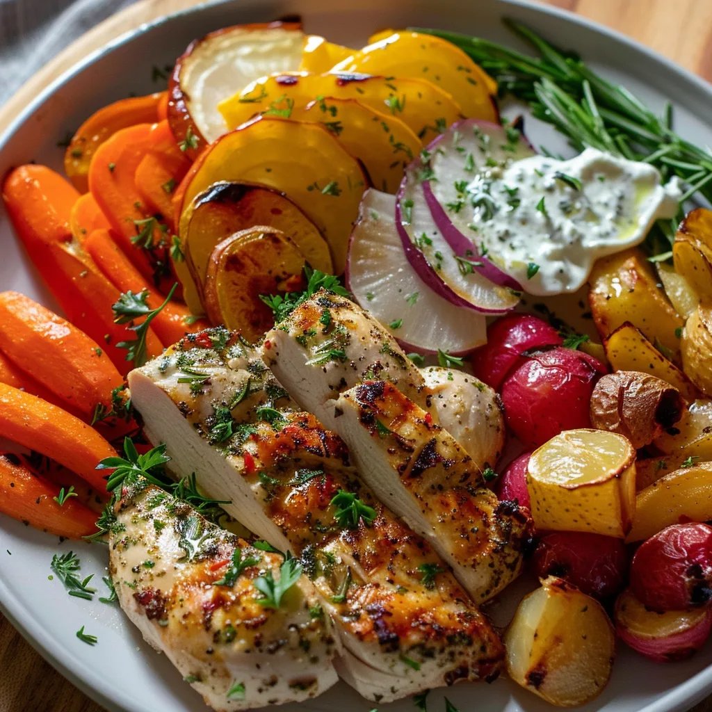 20-Minute Veggie Turkey with Herb Ranch