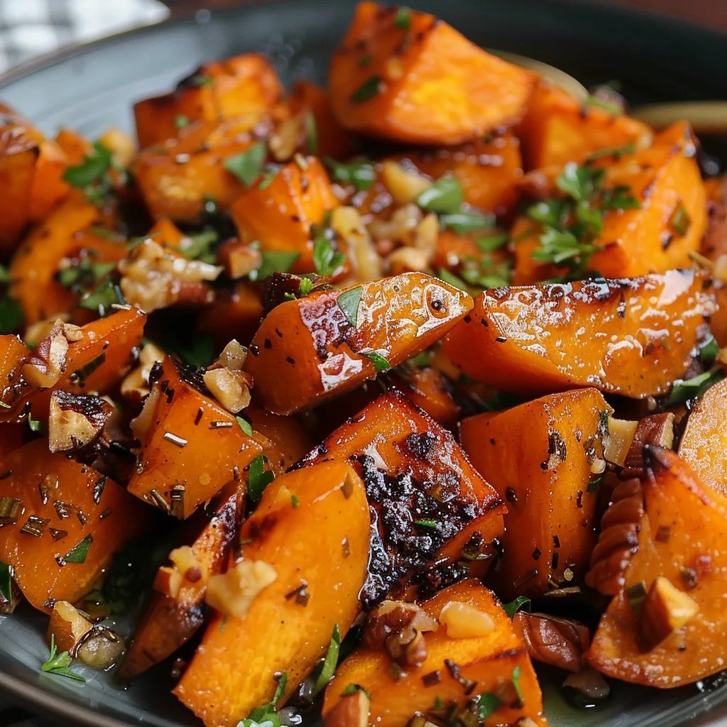 Caramelized Sweet Potatoes with Maple