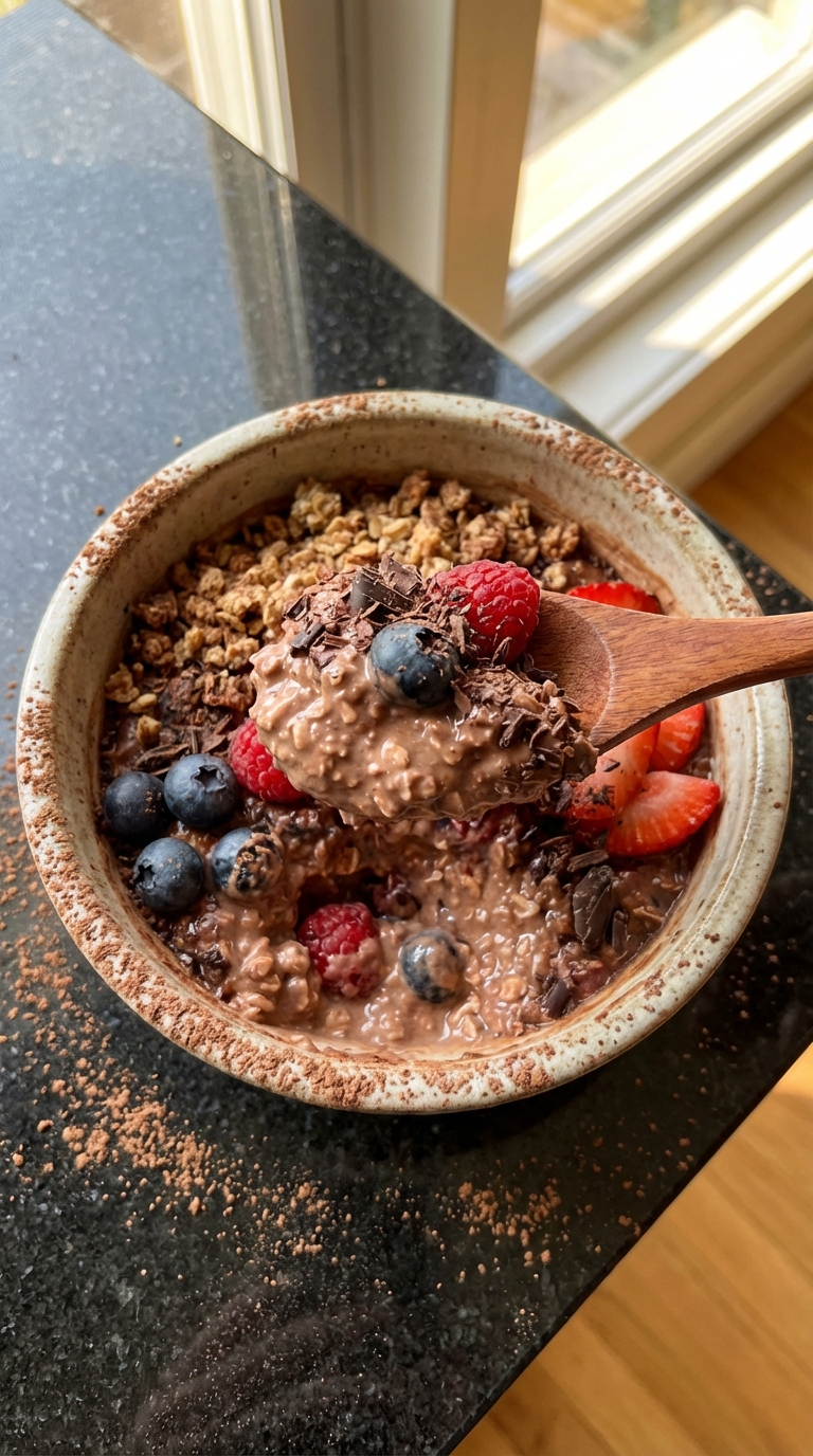Choco-Berry Overnight Oats