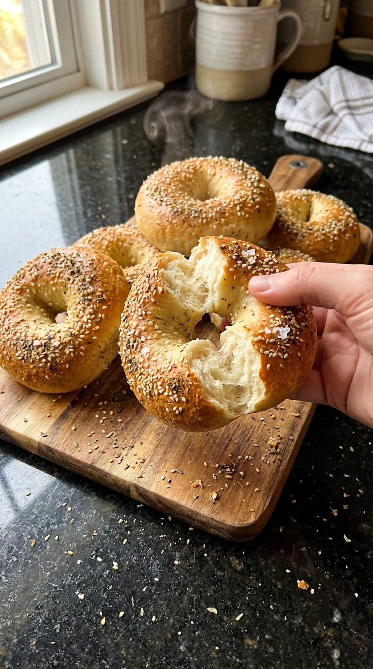 High-Protein Greek Bakery Bagels