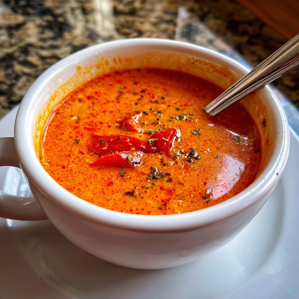 Roasted Red Pepper Soup Creamy