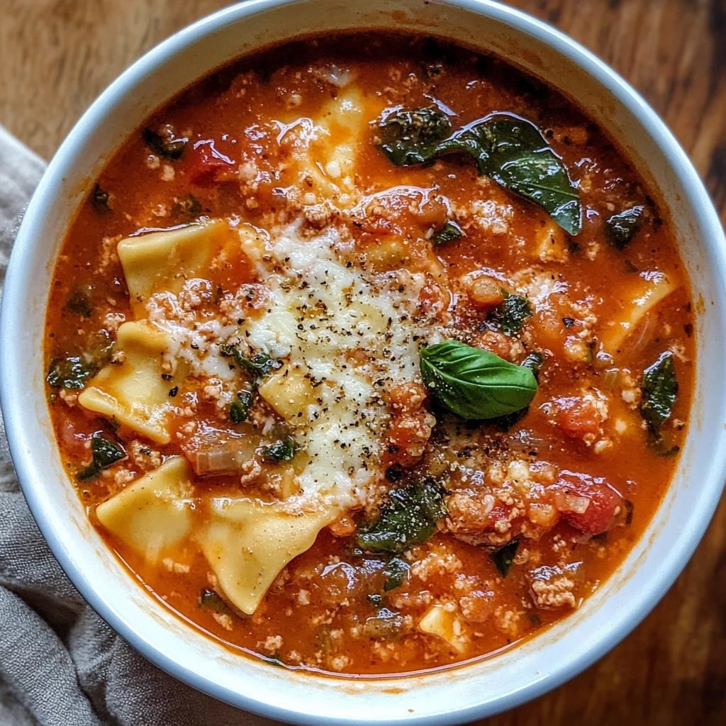 Healthy Lasagna Soup