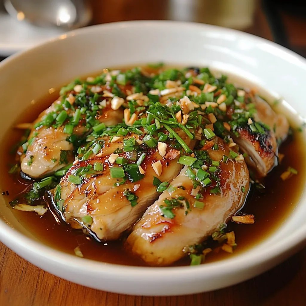 Poached Chicken with Scallion Ginger Sauce: An Incredible Ultimate Recipe