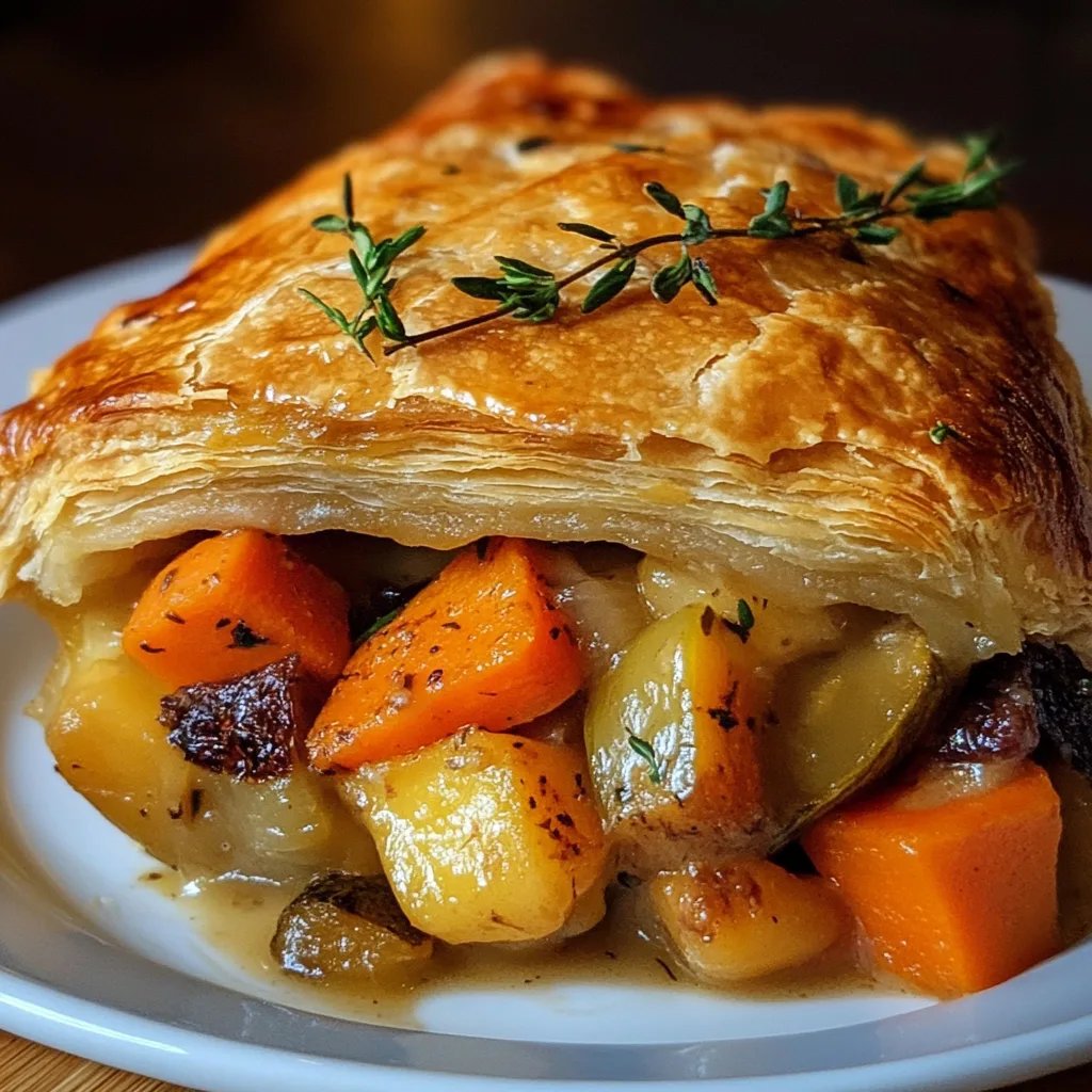 Roasted Autumn Vegetable Pot Pies