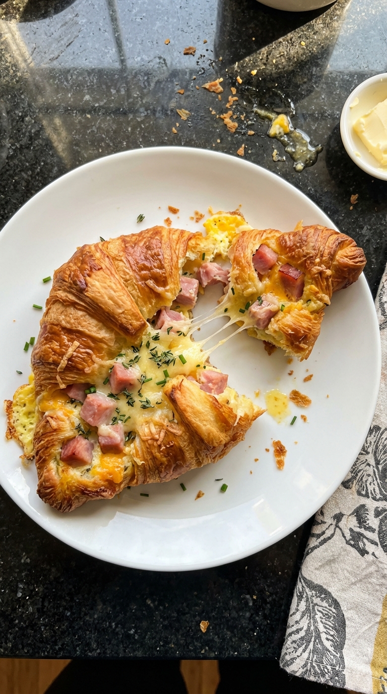 Savory Croissant Breakfast Bake