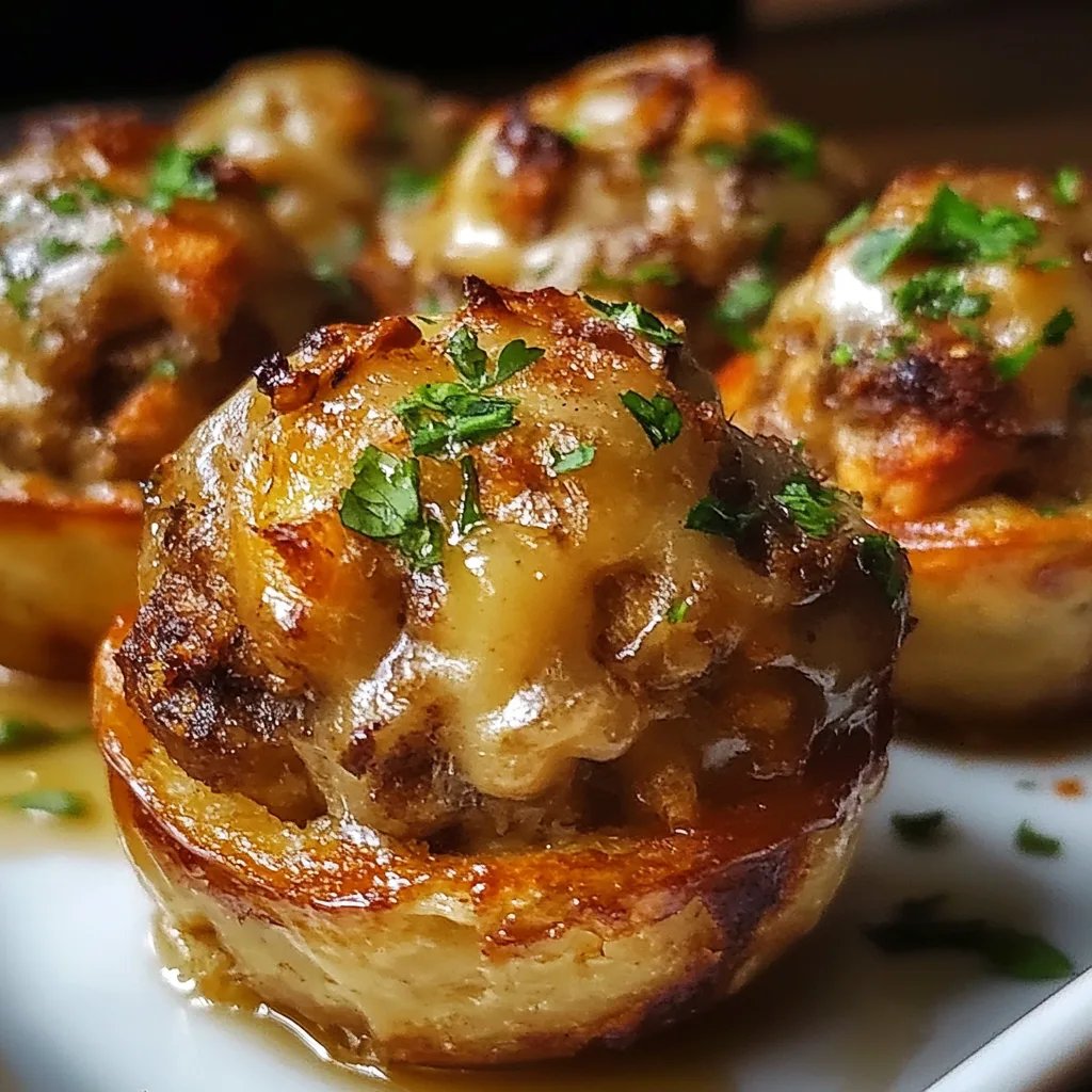 Gravy-Stuffed Stuffing Muffins