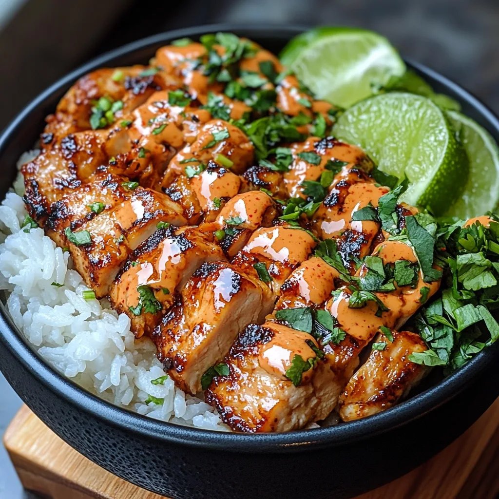 Sweet Chili Chicken Bowl w/ Lime Drizzle: An Incredible 7-Step Recipe