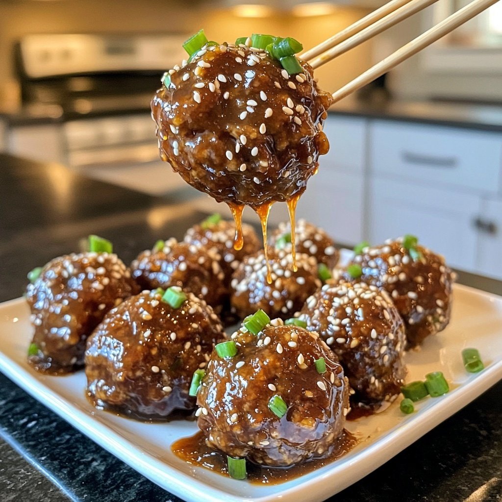 Korean BBQ Meatballs
