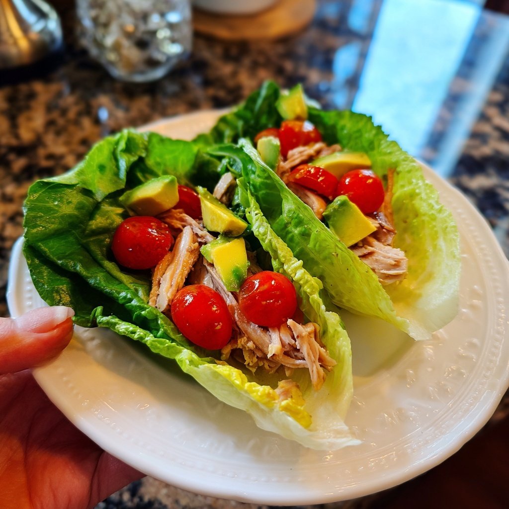 Turkey and Avocado Lettuce Wraps