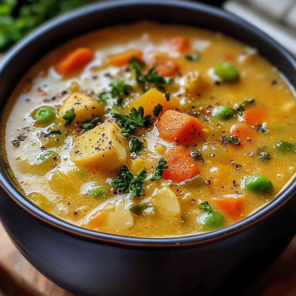 Veggie Pot Pie Soup