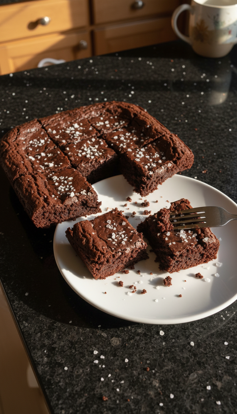 Sweet & Salty Sourdough Brownies
