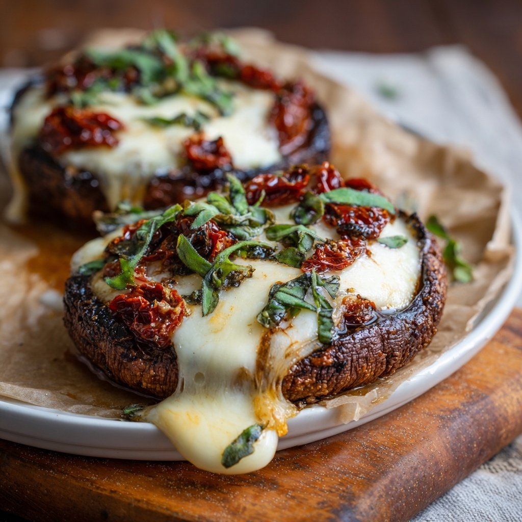 Stuffed Portobello Mushroom Burgers