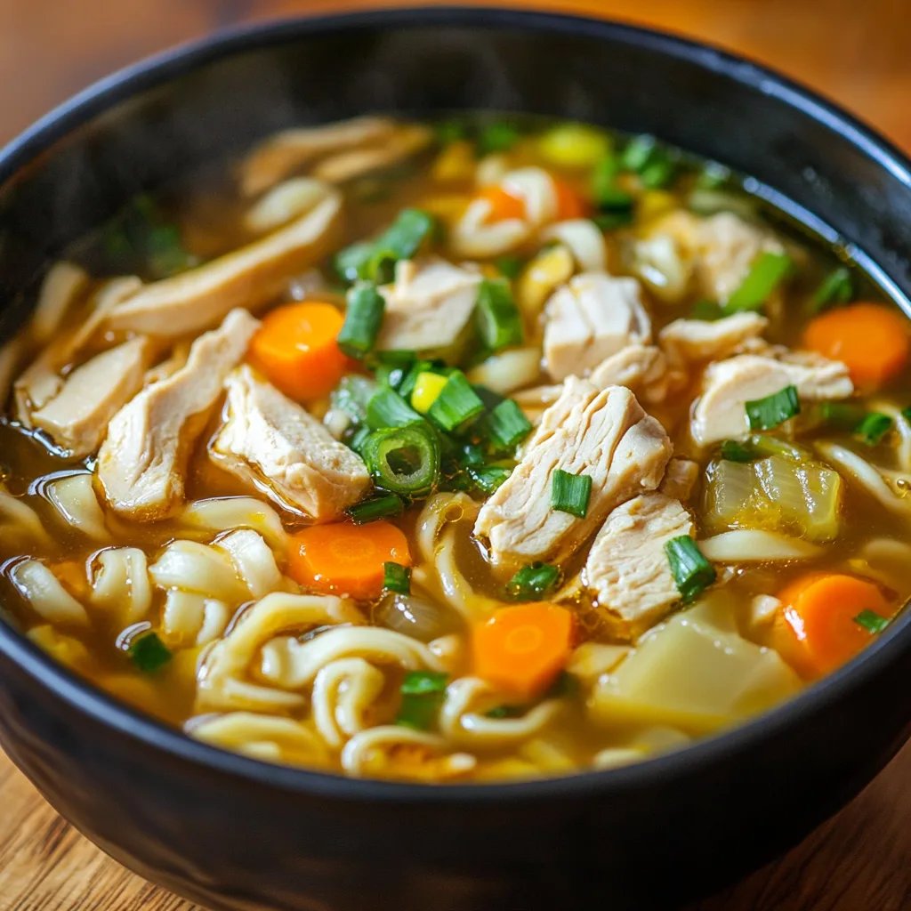 Chicken Noodle Soup w/ Egg Noodles