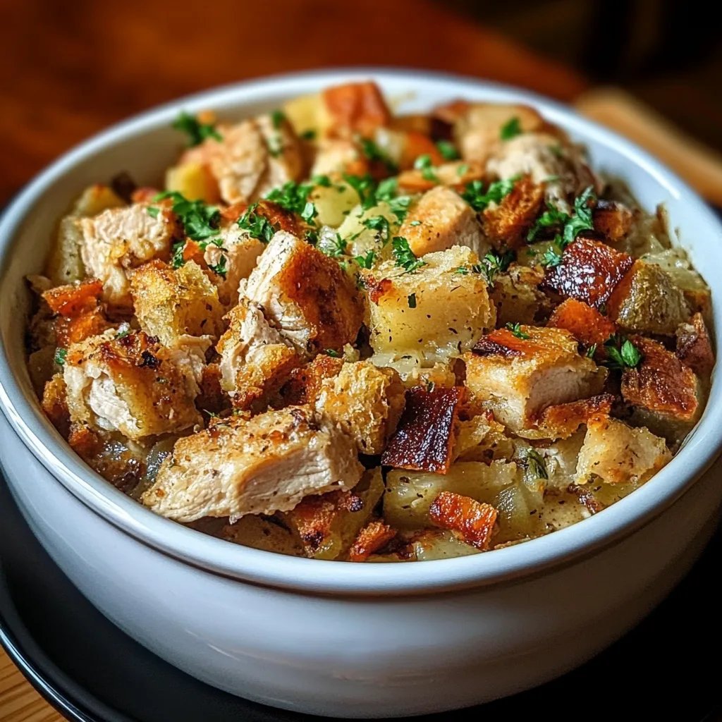 Crock Pot Chicken and Stuffing Dinner