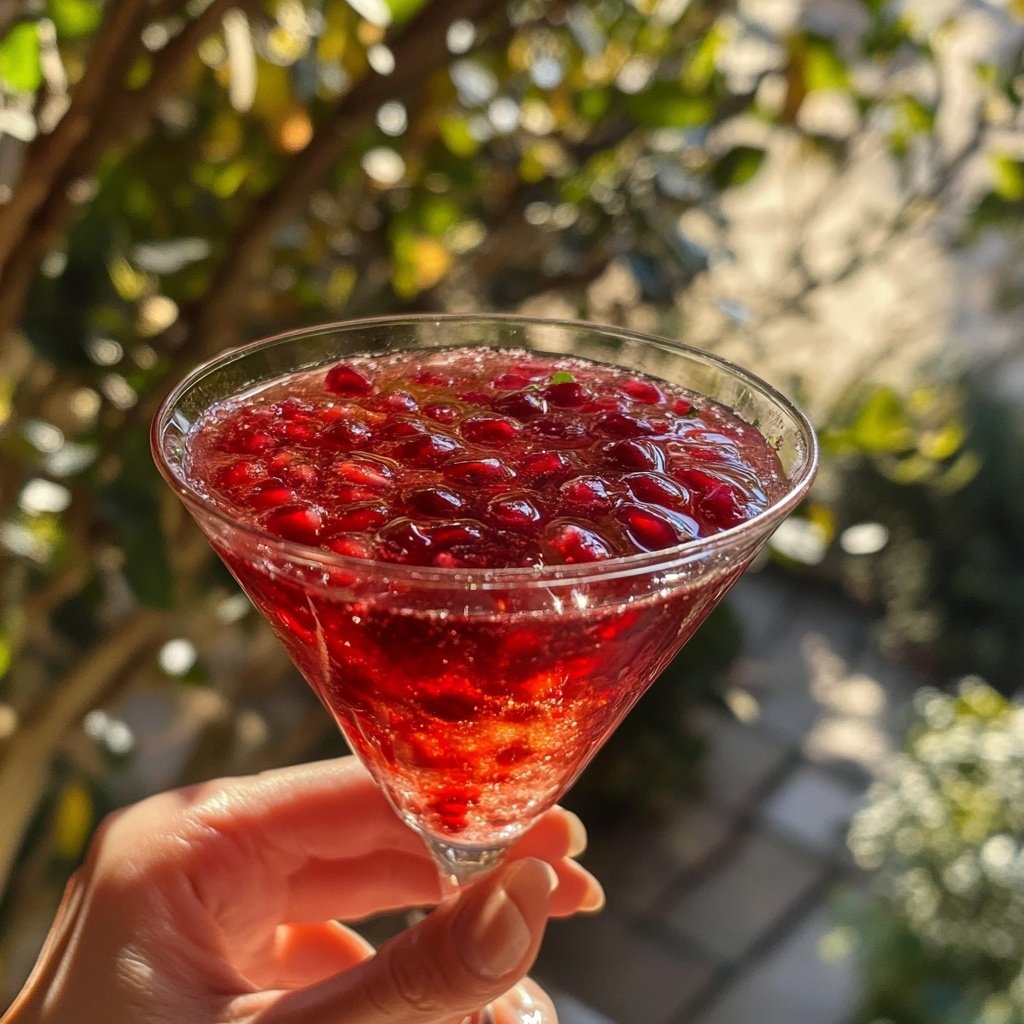 Pomegranate Vodka Gimlet Recipe