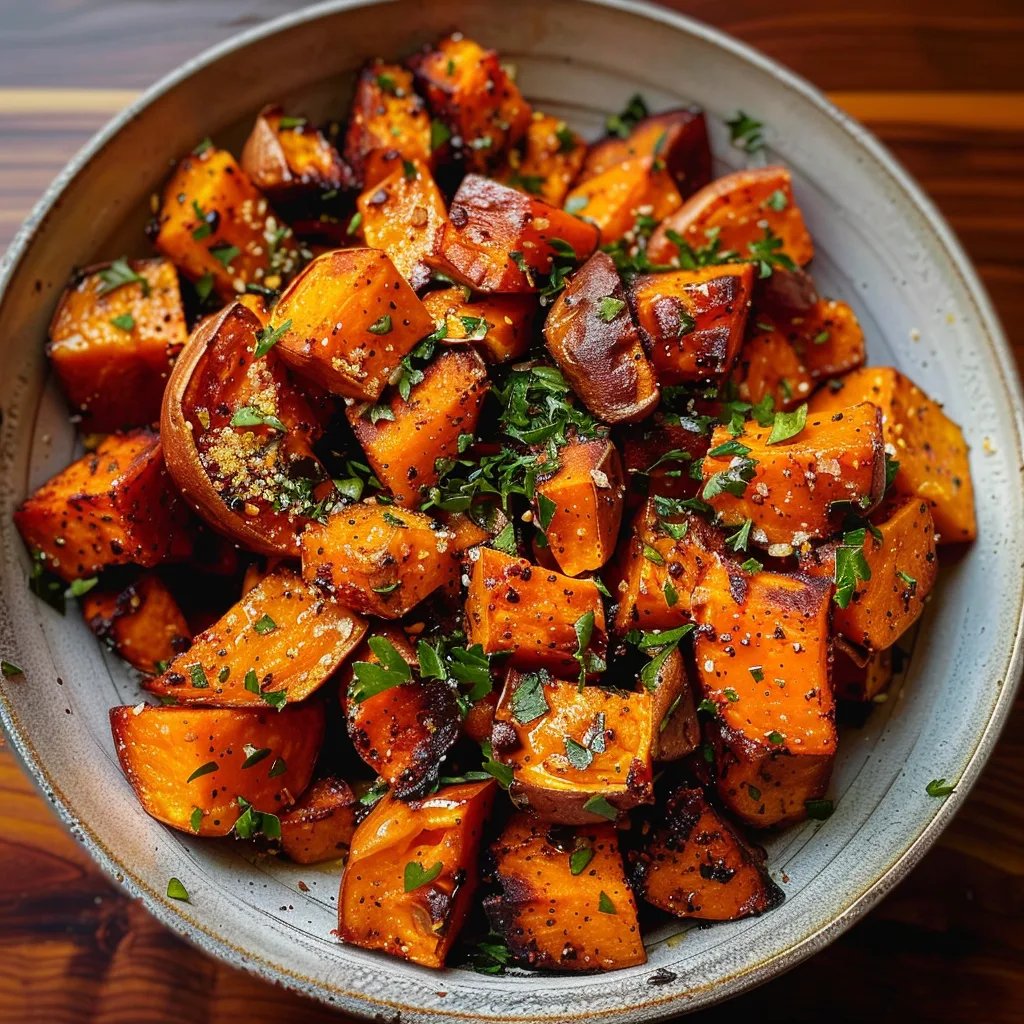 Easy Honey Roasted Sweet Potatoes