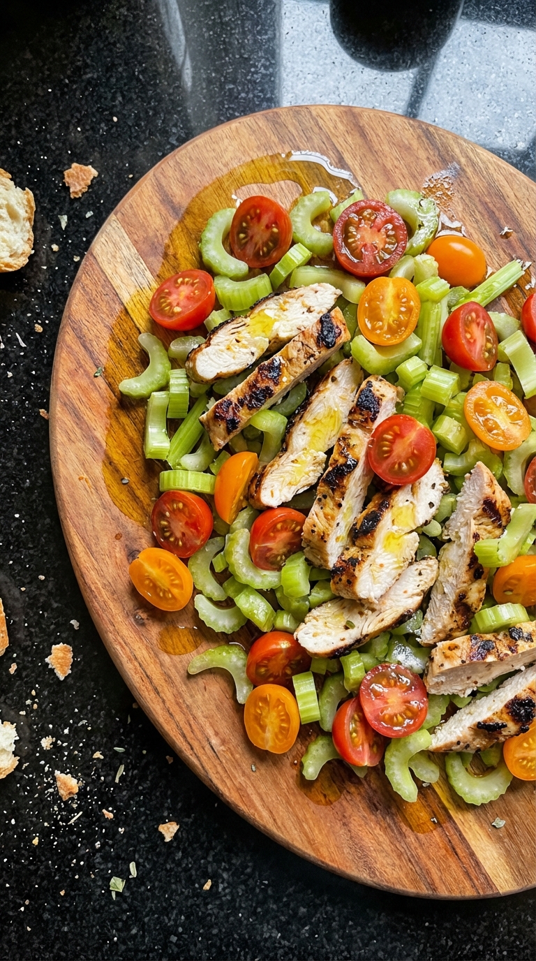 Celery Salad with Grilled Chicken