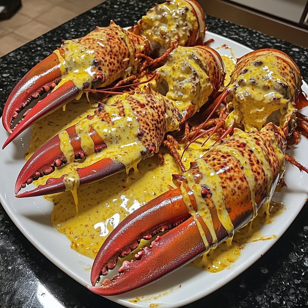 Lobster with Creamy Saffron Sauce