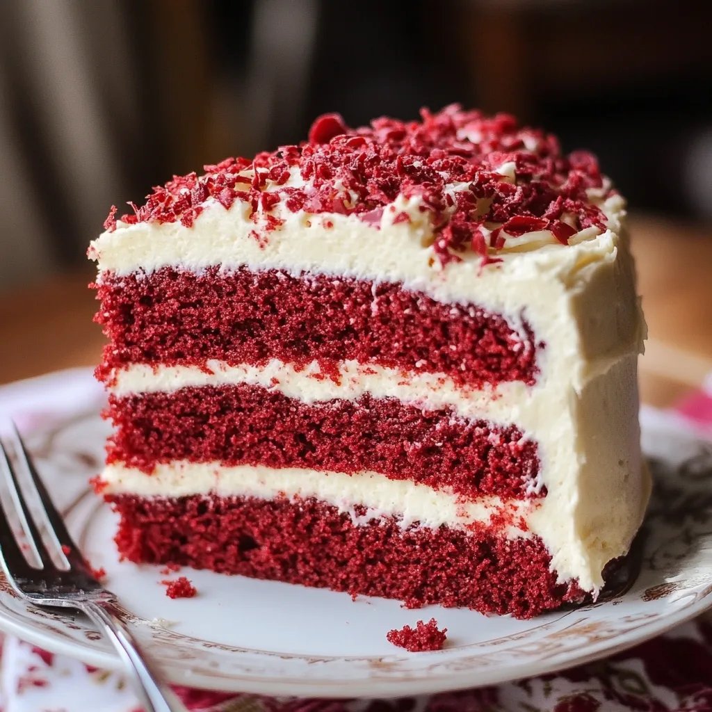 Red Velvet Birthday Cake with Cream Cheese Frosting