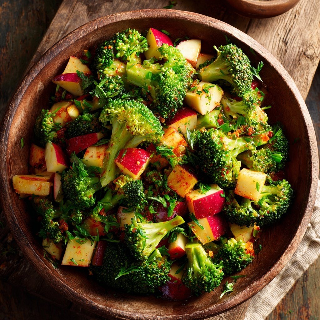 Vibrant Broccoli and Apple Chaat