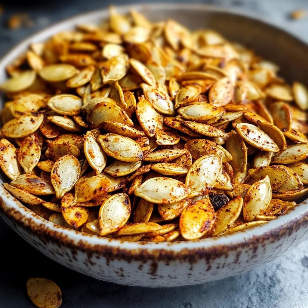 Crunchy Smoked Paprika Pumpkin Seeds Snack