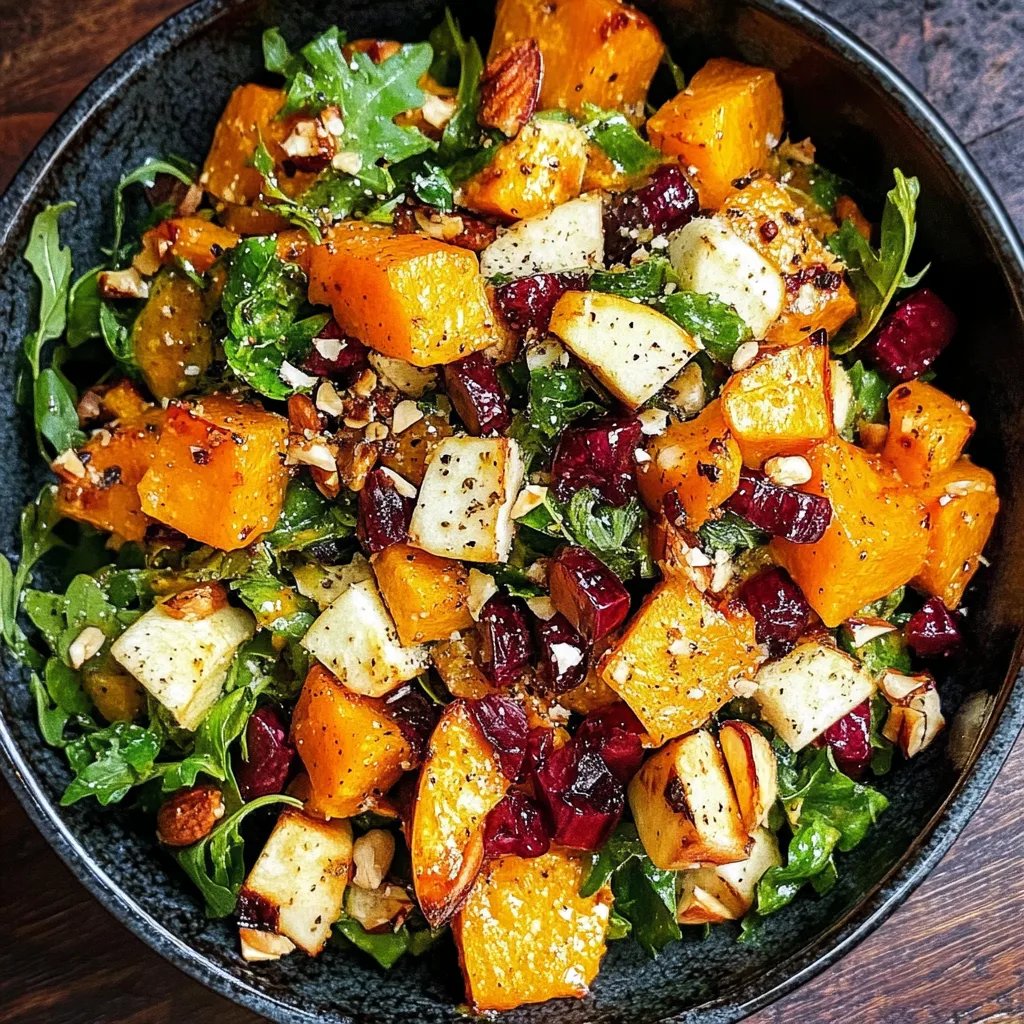 Fall Harvest Salad w/ Butternut Squash and Apple