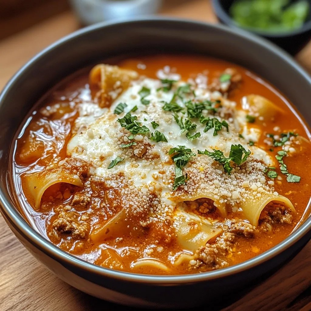 Lasagna Soup Lightly Spicy