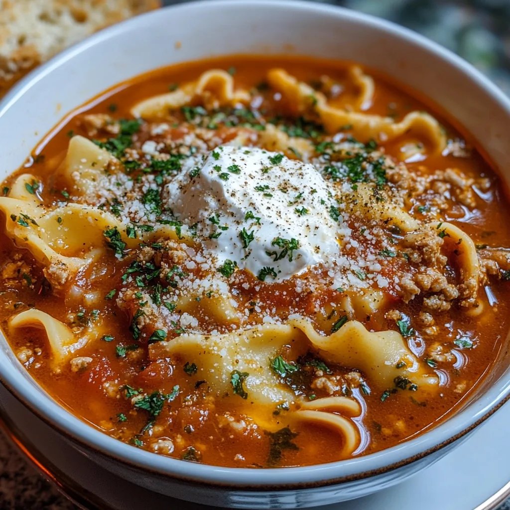 Easy One-Pot Lasagna Soup