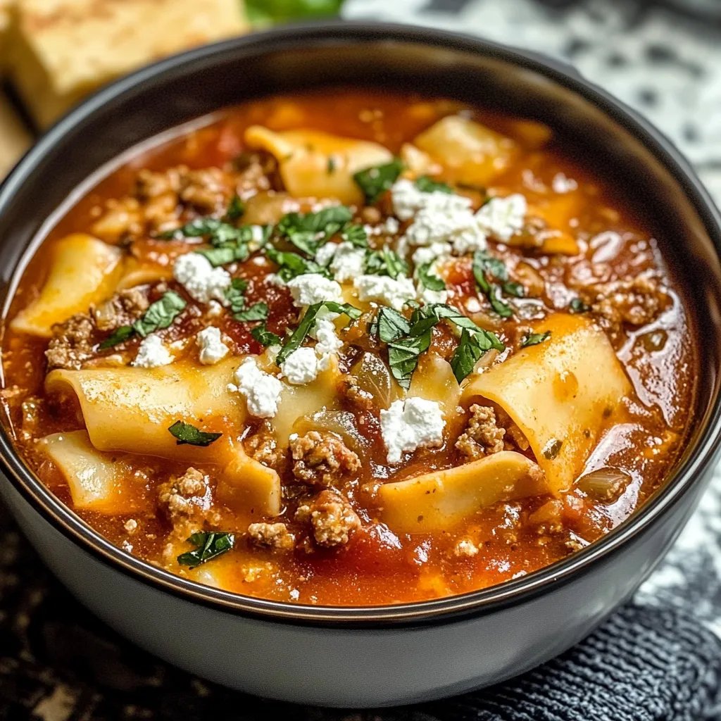 Crockpot Lasagna Soup