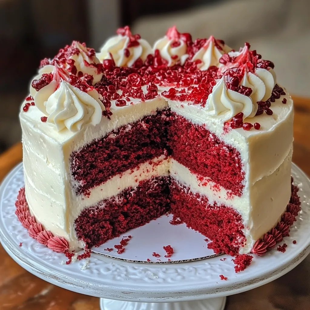 Red Velvet Cake with Extra Icing!