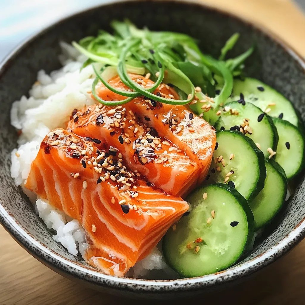 Baked Salmon Sushi Bowl