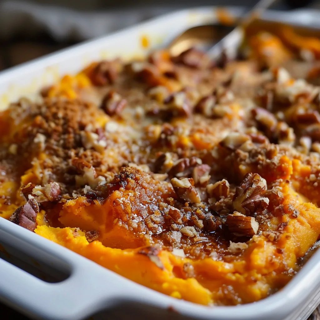 Southern Maple Sweet Potato Casserole