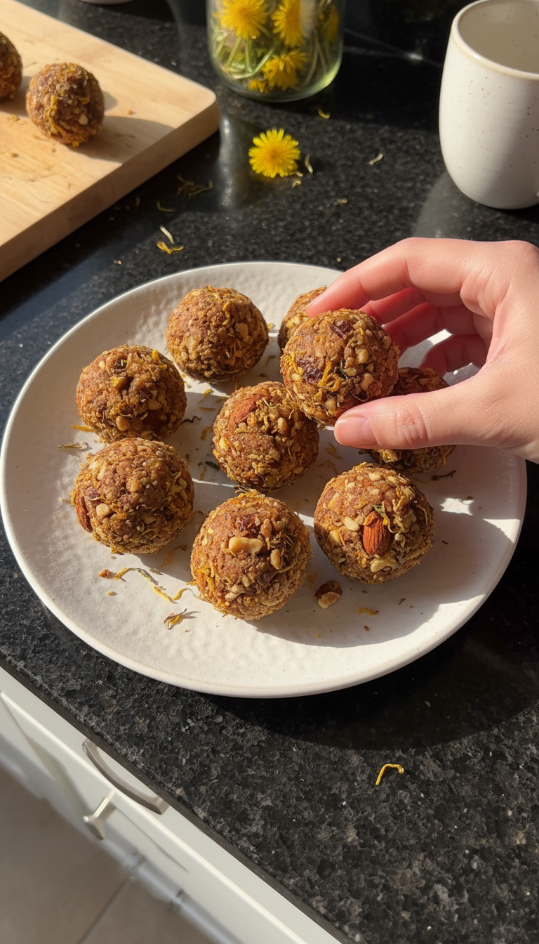 Dreamy Dandelion Date Balls