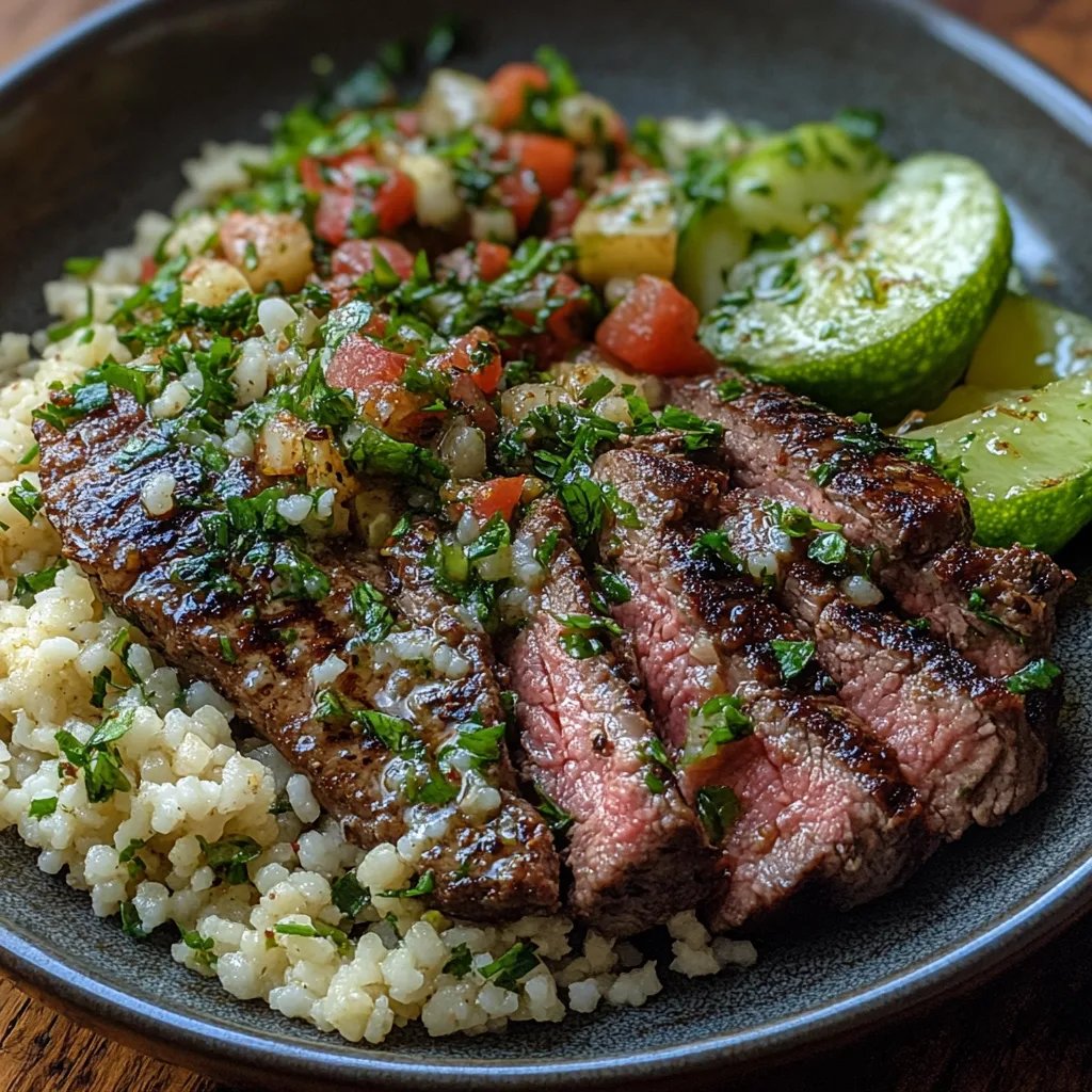Grilled Skirt Steak w/ Lemon Herb Couscous Salad: The Amazing Ultimate Recipe