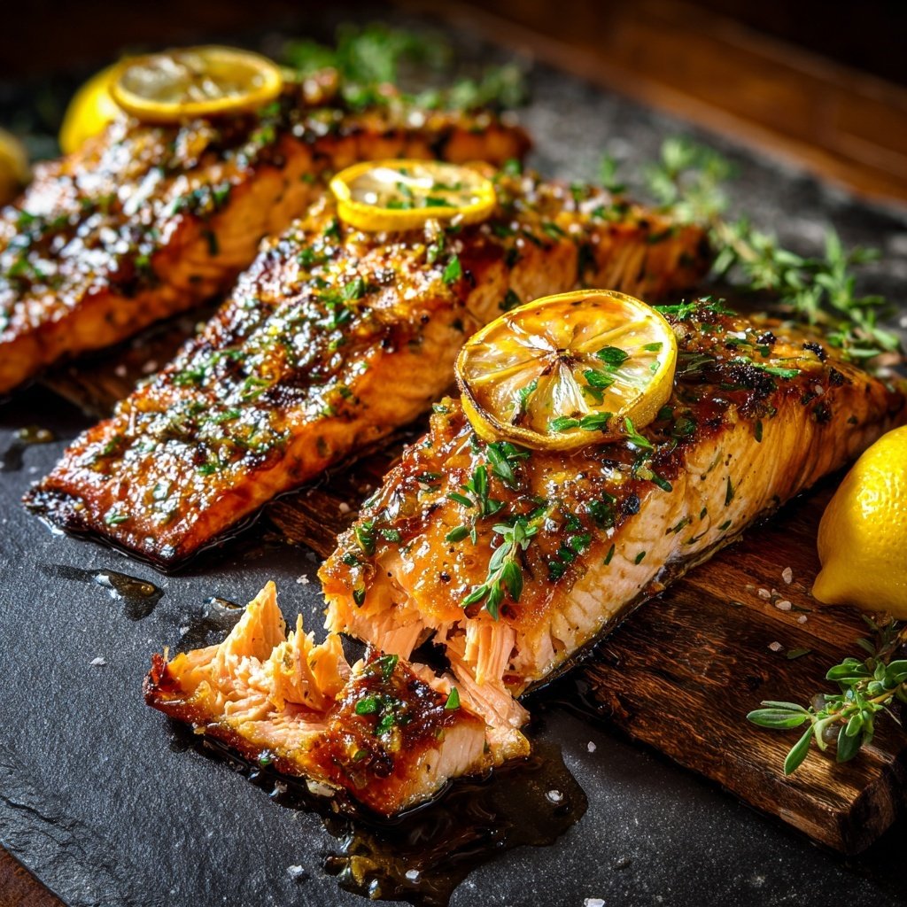 Maple Glazed Salmon Dishes
