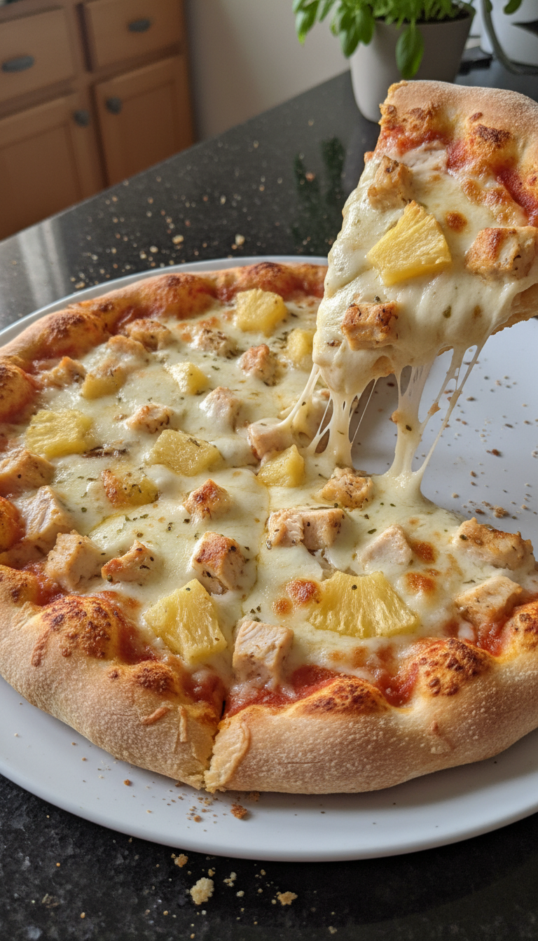 Pineapple Chicken Pizza