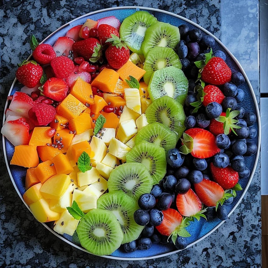 Fruit Flag and Eagle Platter