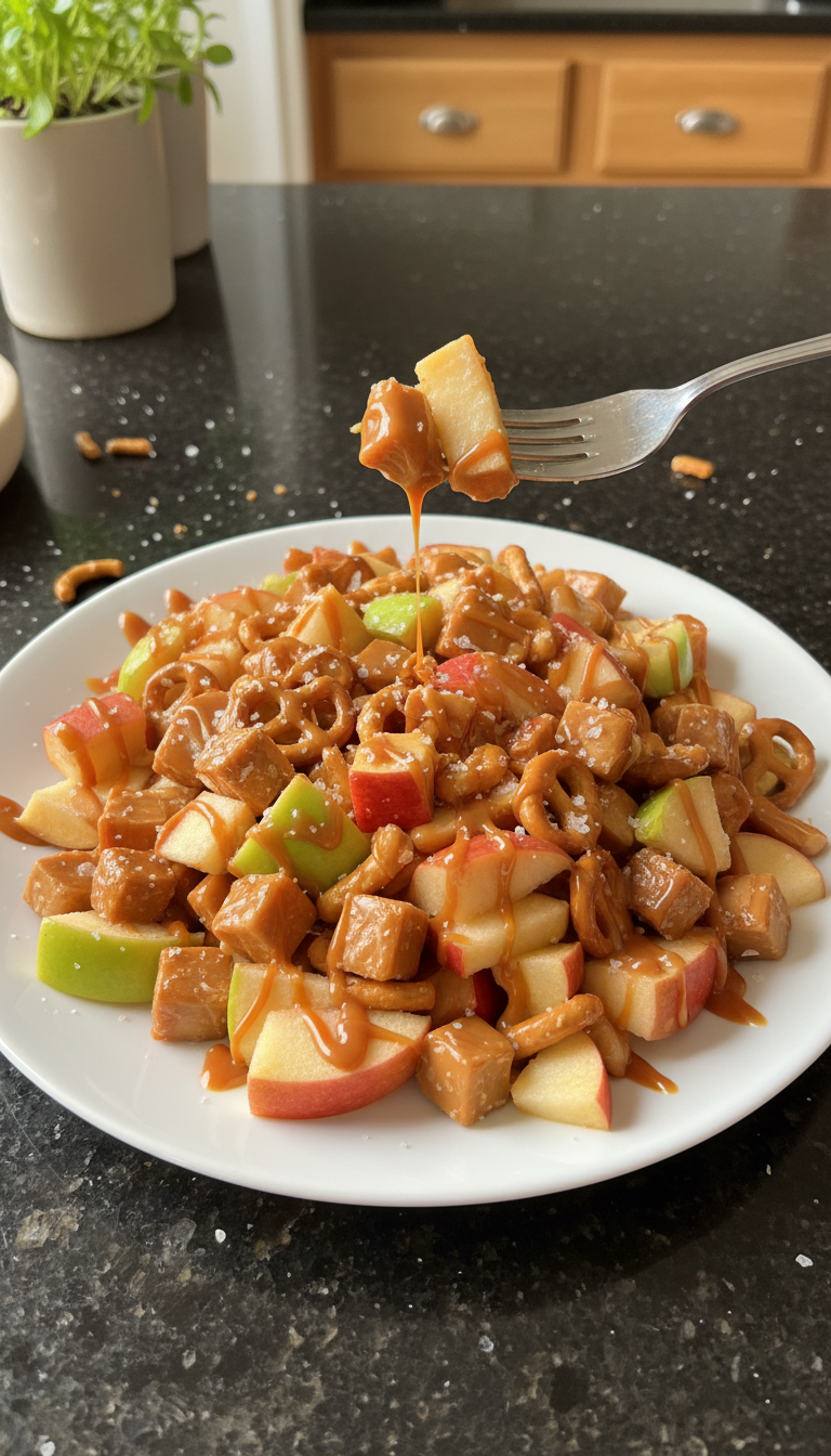 Sweet and Salty Candy Apple Salad