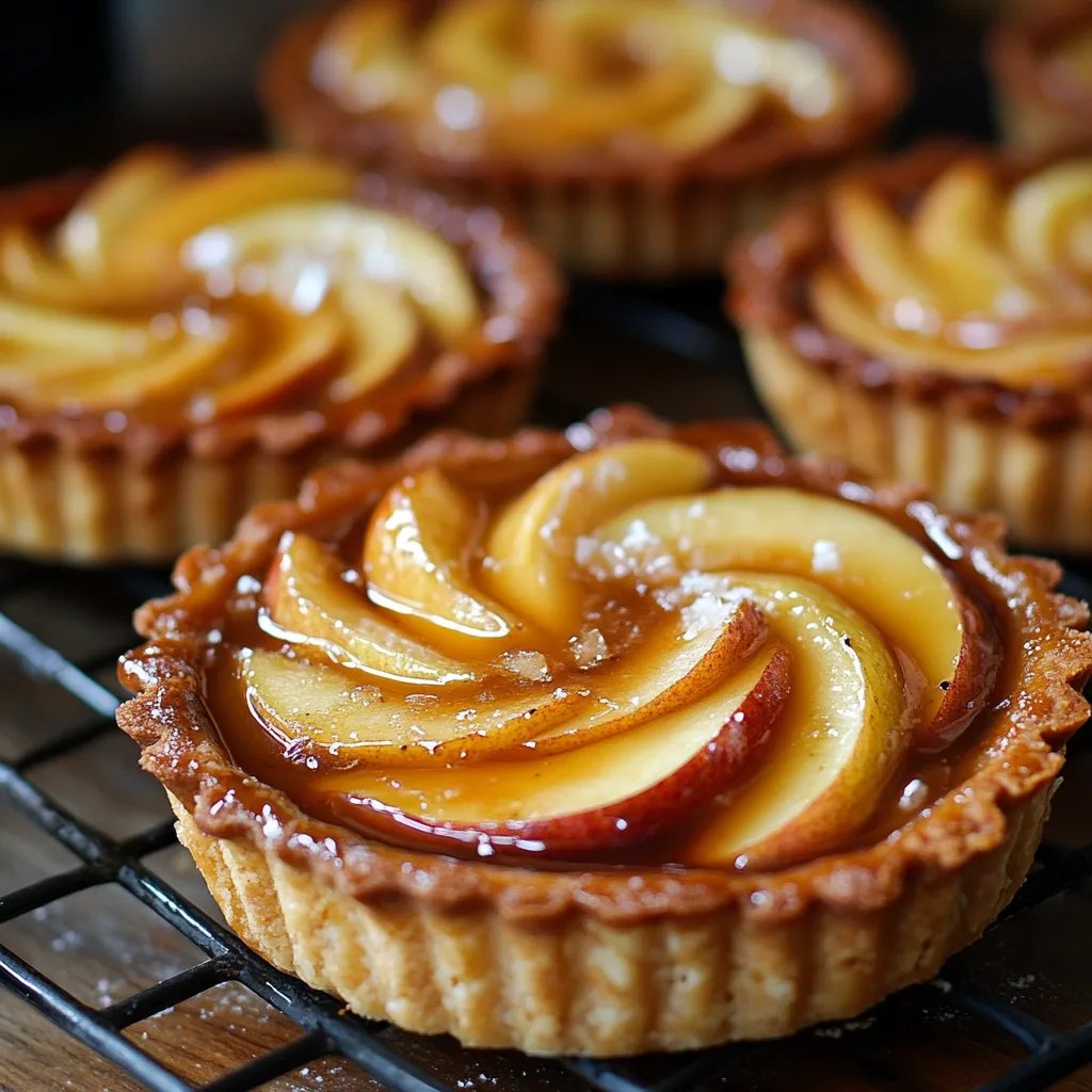 Salted Caramel Apple Tarts