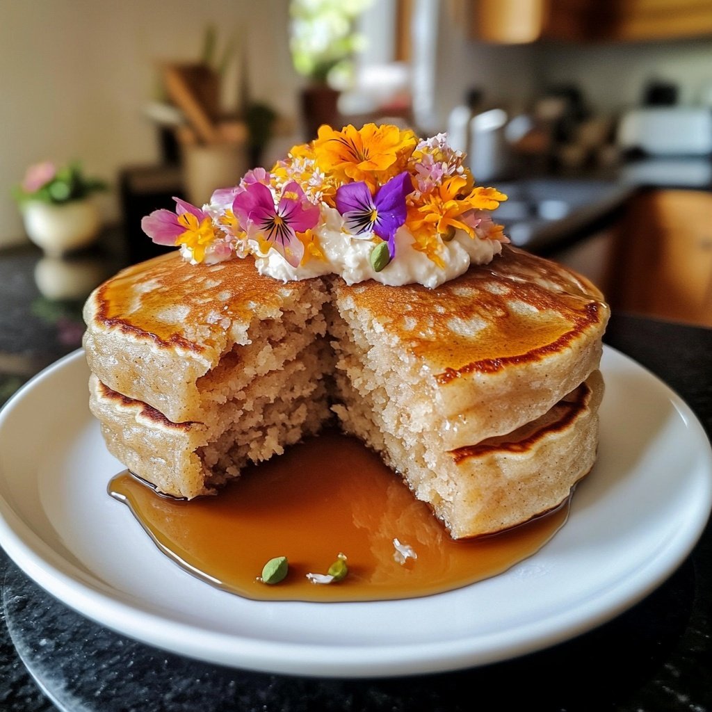 Cardamom and Orange Blossom Breakfast Pancakes
