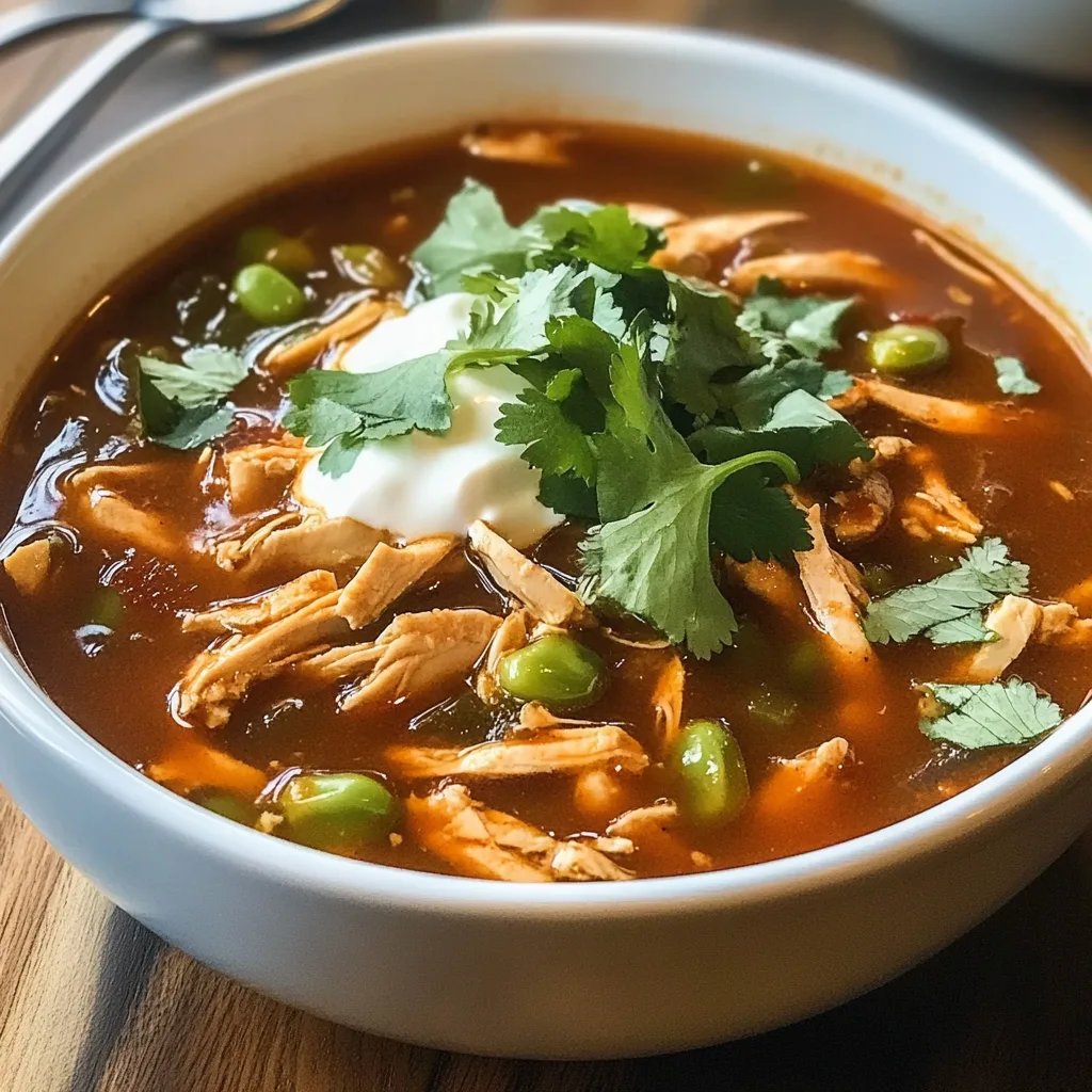 Spicy Chicken Taco Soup