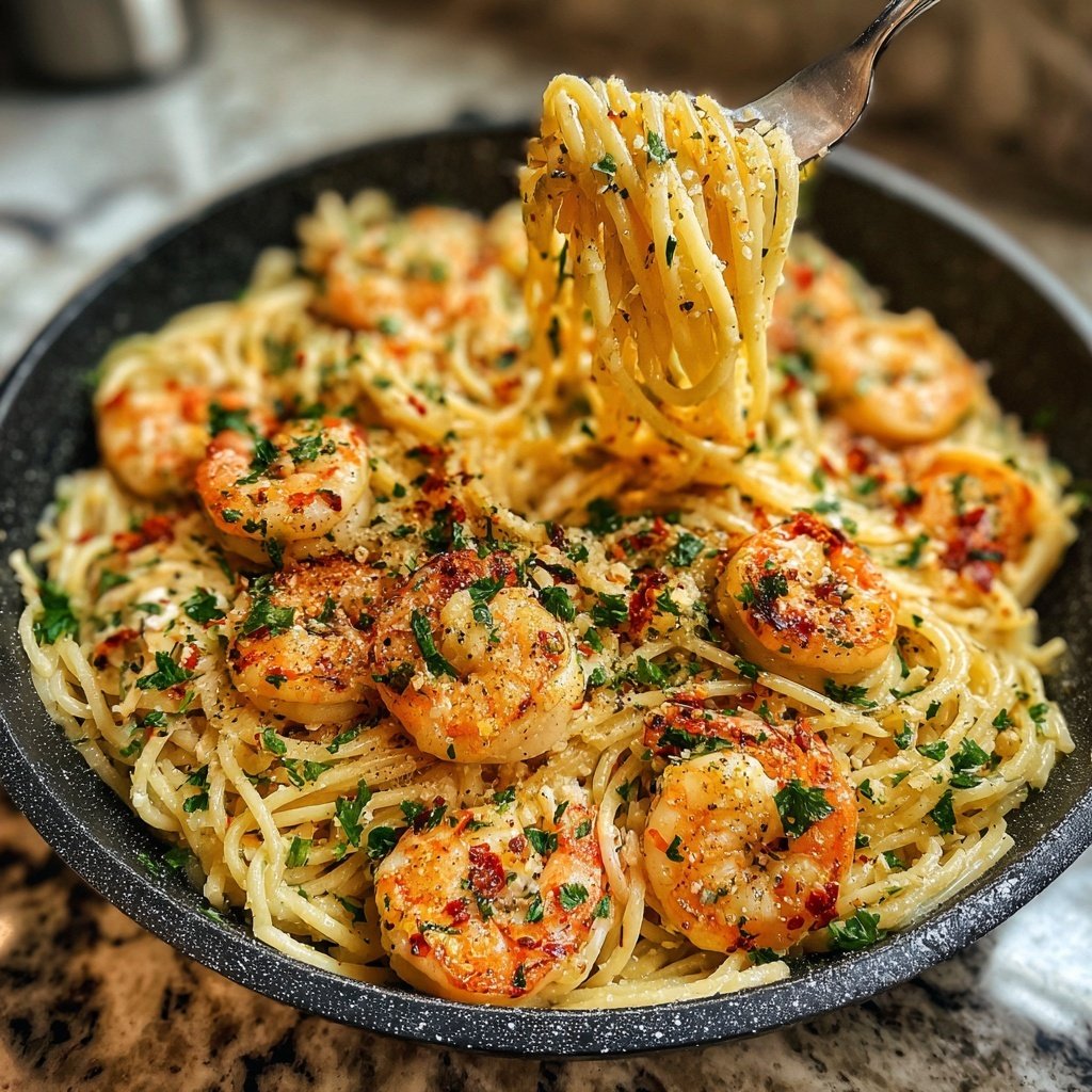 Garlic Butter Shrimp Pasta