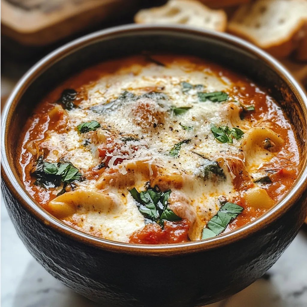 Creamy Lasagna Soup w/ Bread