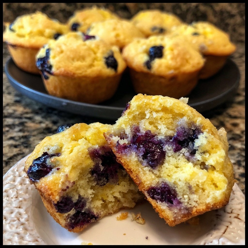 Meyer Lemon Blueberry Muffins