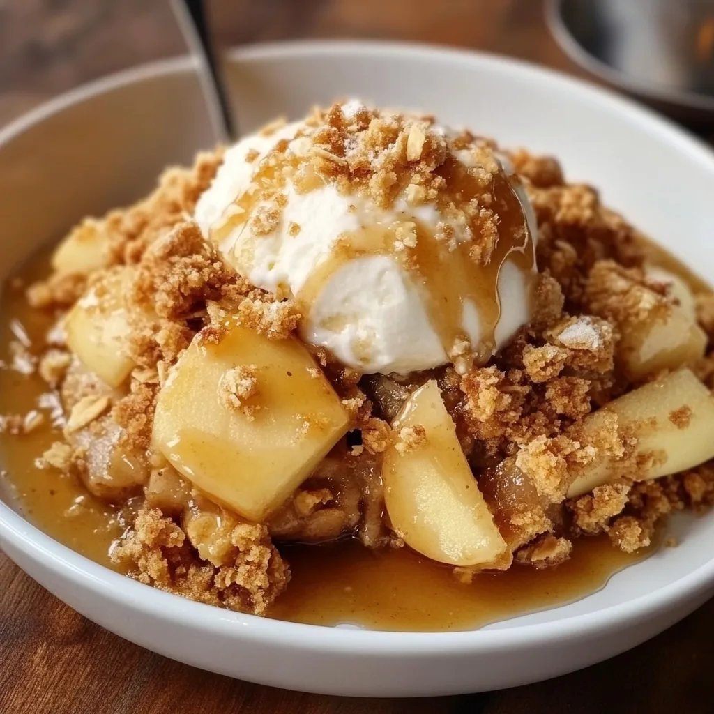 Classic Apple Crisp w/ Ice Cream Topping: An Incredible Ultimate Recipe